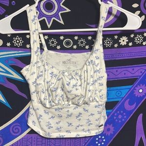 Hollister flower tank top